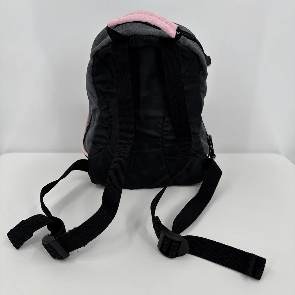 Vintage 90s Nike Backpack Mini Bag Gray Pink Logo Sports Casual Y2K Girlhood